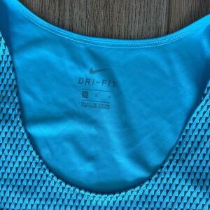 Nike Light Blue Mesh Tank Top